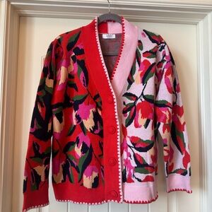 Avara Multicolor Knit Cardigan size Medium